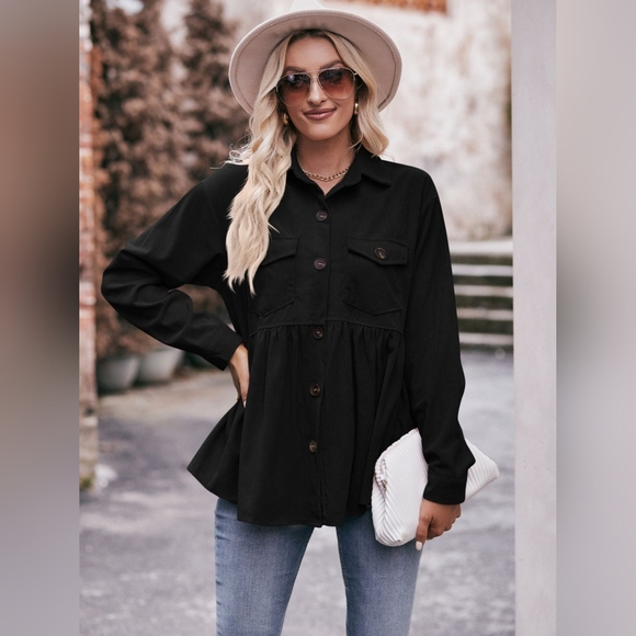 Mandy Collared Neck Long Sleeve Shirt - Picture 4 of 6